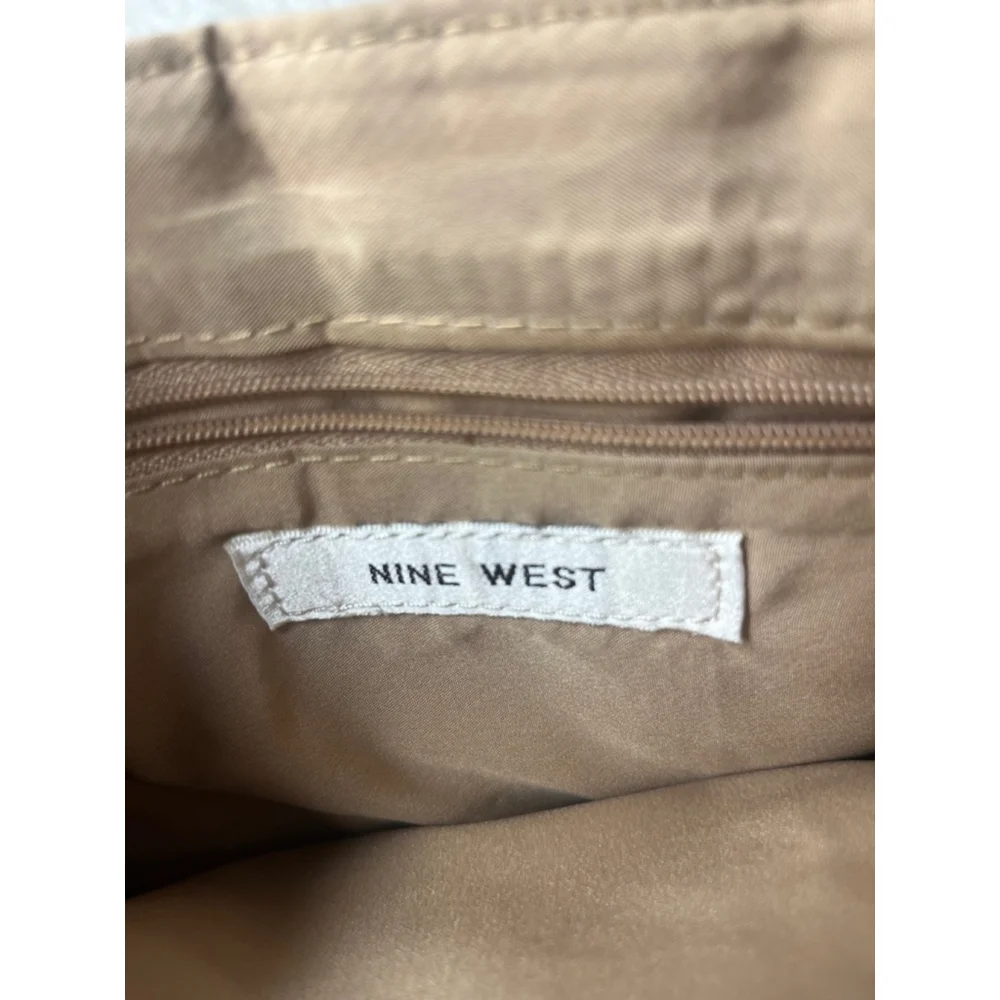Nine West Tan Gold Crossbody Bag Purse